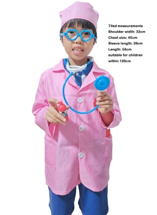 9 Piece Kids Dress Up Set Doctor Cosplay Costume for Boys and Girls 3-7 Years Old Birthday Party Toys Pretend Play Doctor Playsets - view 2