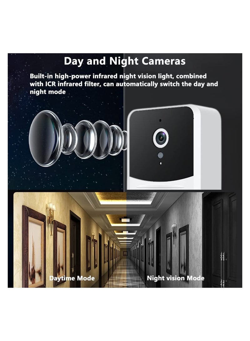 Zikra Wireless Doorbell Camera, Smart Doorbell Surveillance, 2-Way Audio for IOS & Android Phone, 720P, Night Vision Home Doorbell Camera for Homes, Apartments, Offices, 2.4Ghz WiFi Only - Image 5