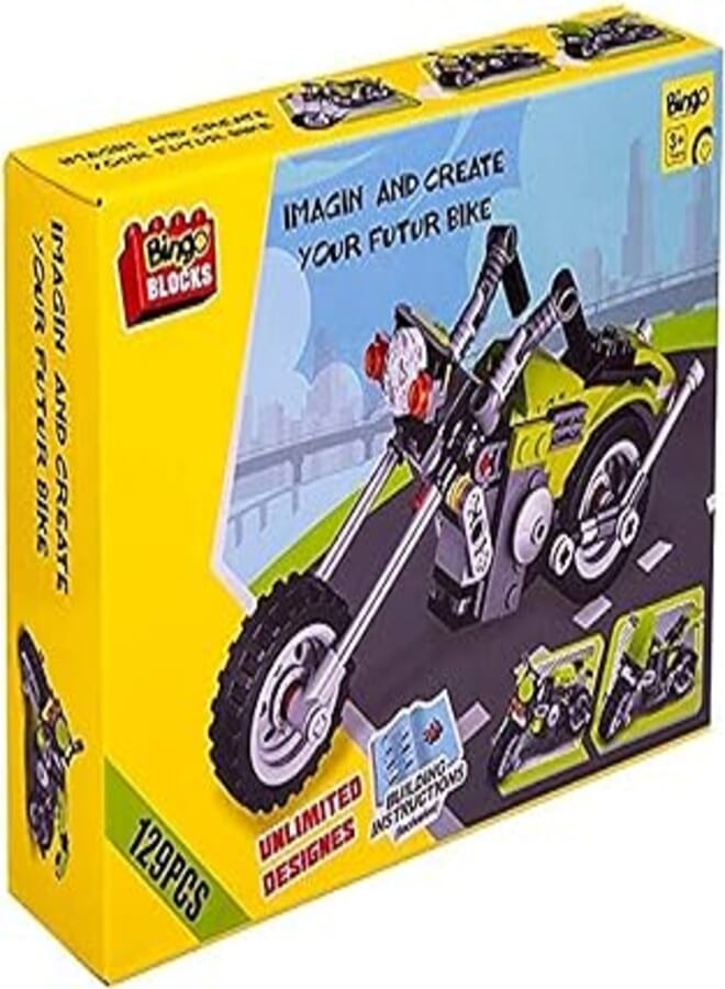 Bingo 3 in 1 blocks future bike - 129 pieces