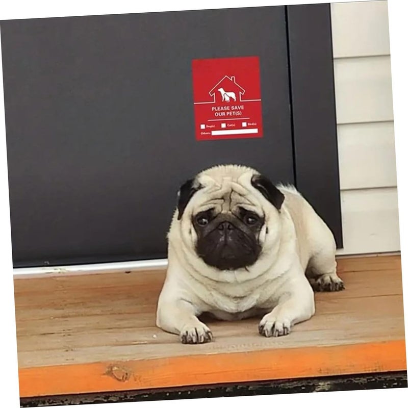 30sheets Emergency Rescue Stickers for Pets Window Decals for Easy to Apply Remove Essential Alert Accessories for Pet Safety During Emergencies - Image 5