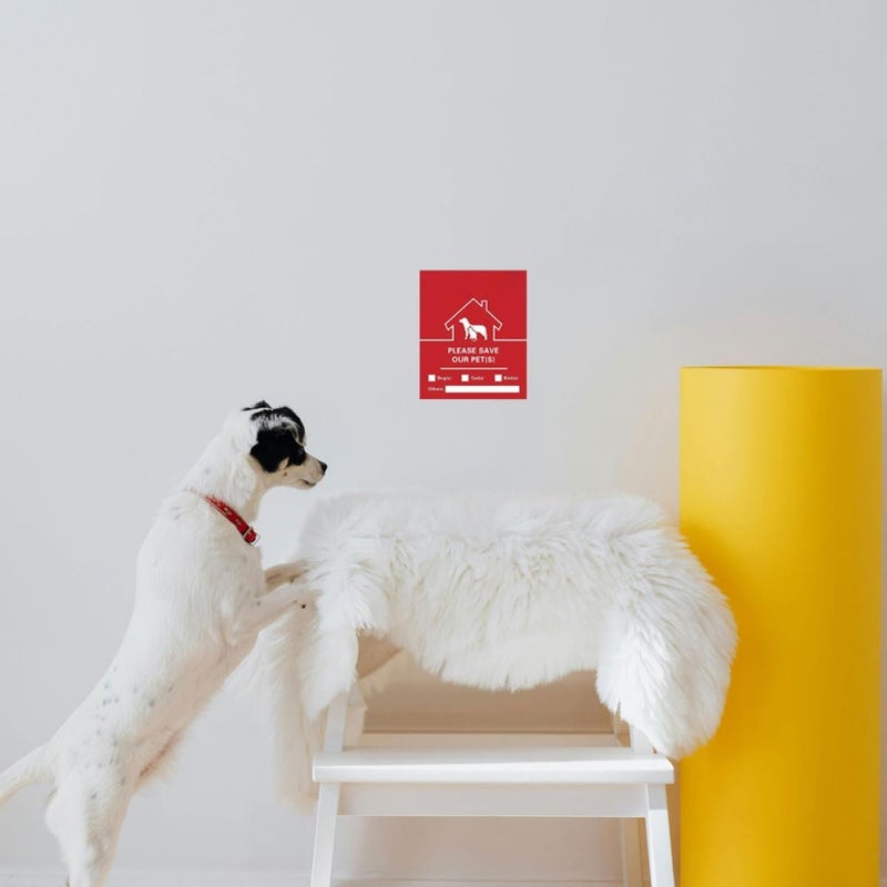 30sheets Emergency Rescue Stickers for Pets Window Decals for Easy to Apply Remove Essential Alert Accessories for Pet Safety During Emergencies - Image 4