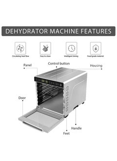 Dxmocos 7 Layer Food Dehydrator Machine, Digital Adjustable Timer and Temperature Control, Dryer for Herb, Meat, Beef, Fruit and Vegetables, Over Heat Protection, Stainless Steel Trays - pzsku/Z1B9DB14ACB6A0234CC29Z/45/_/1714600192/f3a0a82c-c976-4a2d-812f-497d9cd14fc5