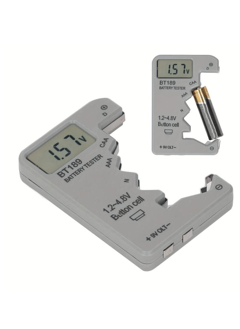 Generic - Battery Tester,Battery Checker Tester,LCD Display Universal Battery Tester for AA AAA C D 9V 1.2V/4.8V Button Cell Batteries,Battery Testers for All Types of Batteries - Image 1