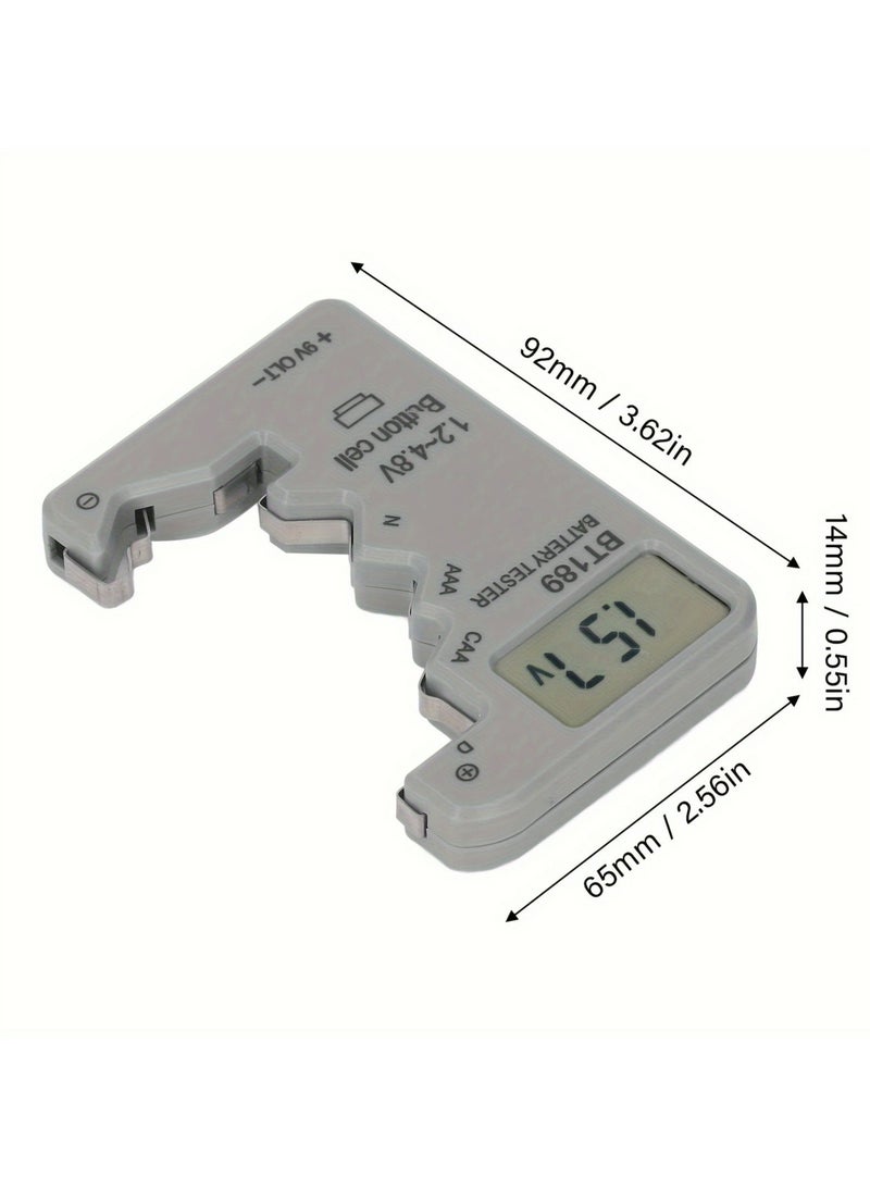 Generic - Battery Tester,Battery Checker Tester,LCD Display Universal Battery Tester for AA AAA C D 9V 1.2V/4.8V Button Cell Batteries,Battery Testers for All Types of Batteries - Image 1