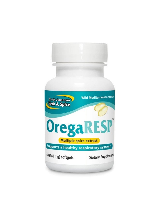 North American Herb & Spice Oregaresp P73 60 Softgels Supports Immune & Respiratory Health Multiple Spice Oil Complex With Oreganol P73 Oregano Oil Nongmo 30 Servings - Image 1