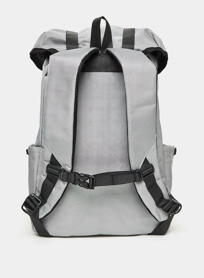 Styli Solid Backpack With Drawstring Closure