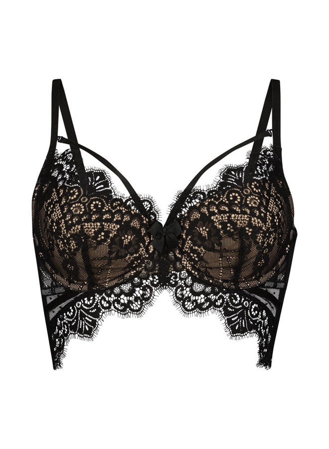 hunkemoller Marilee Padded Underwired Longline Bra - Image 1