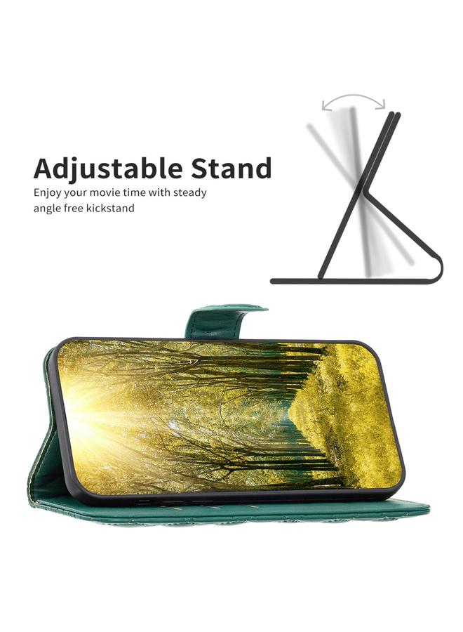 اس-توب جراب لهاتف Samsung Galaxy S22 5G مع محفظة جلدية بتصميم شبكي ماسي - Image 5