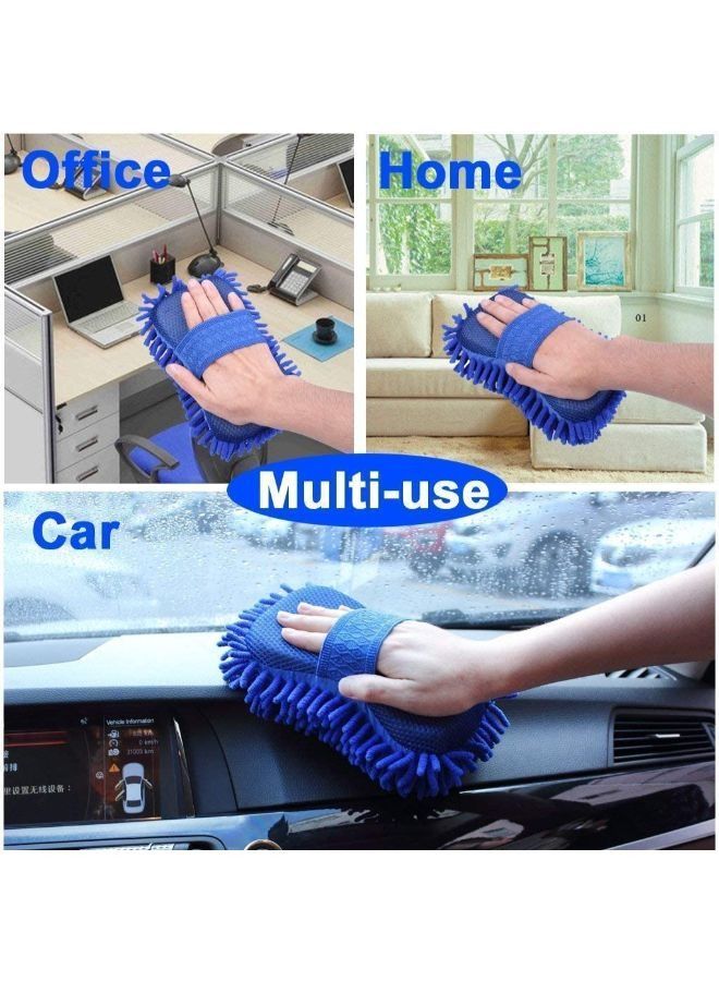 Generic 2 Pieces Microfiber Sponge Car Body Cleaner Washable and 1 Piece Duster Brush  - Image 3