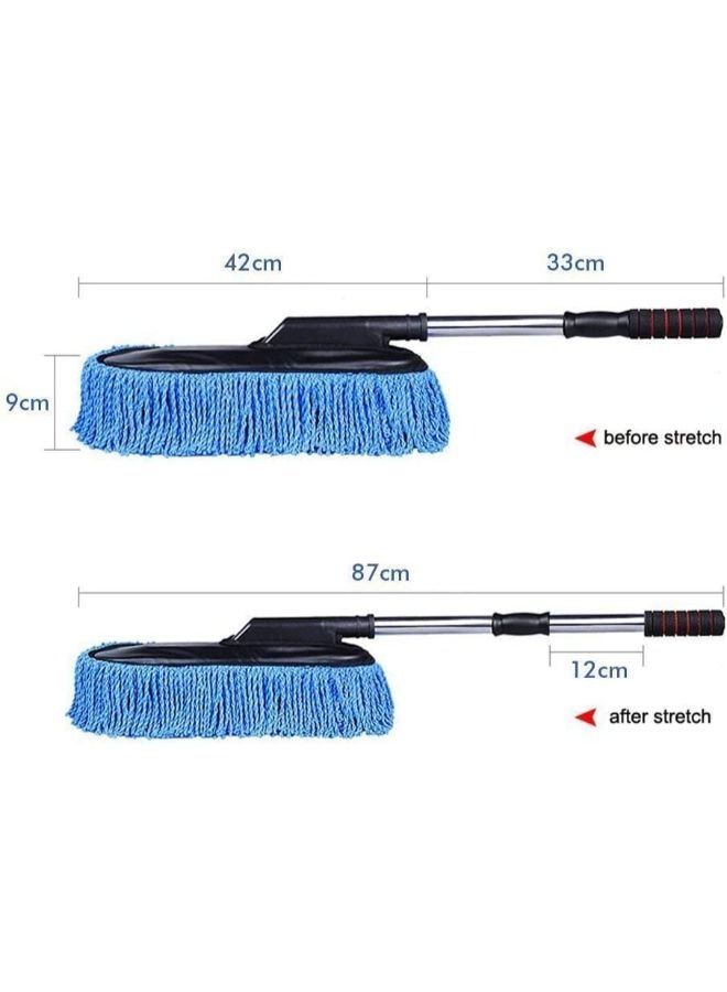 Generic 2 Pieces Microfiber Sponge Car Body Cleaner Washable and 1 Piece Duster Brush  - Image 2