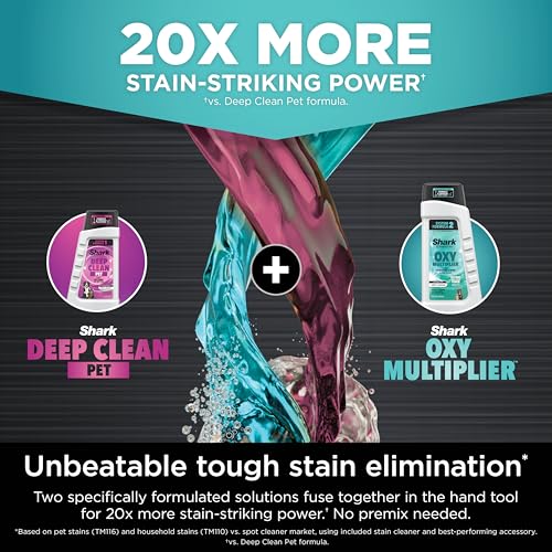 Shark StainStriker HairPro Portable Carpet, Upholstery & Area Rug Cleaner, Self-Cleaning, Stain, Hair & Odor Remover, Perfect for Pets & Car Interiors, 3 Tools & Pet Cleaning Solution, Teal, PX253BRN - Image 2