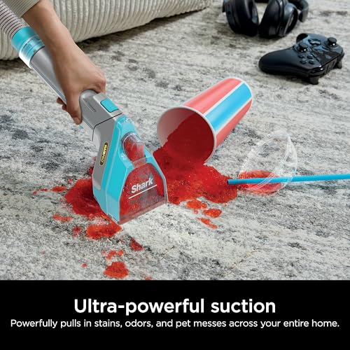 Shark StainStriker HairPro Portable Carpet, Upholstery & Area Rug Cleaner, Self-Cleaning, Stain, Hair & Odor Remover, Perfect for Pets & Car Interiors, 3 Tools & Pet Cleaning Solution, Teal, PX253BRN - Image 3