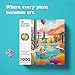 Cross & Glory Cross Glory Blossoming Desert Poolside Paradise 1000 Piece Jigsaw Puzzle for Adults Vibrant Desert Cactus Succulent Landscape 20x27 Inches Satin Finish - Image 3