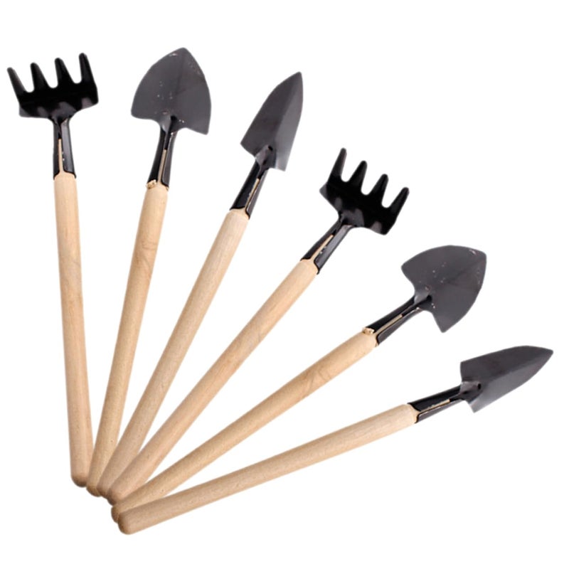 3 Piece Mini Garden Tool Set For Digging Weeding Transplanting Indoor Outdoor Use - Image 3
