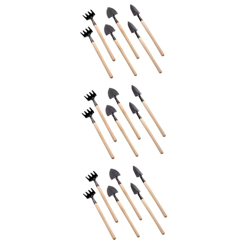 3 Piece Mini Garden Tool Set For Digging Weeding Transplanting Indoor Outdoor Use - Image 2