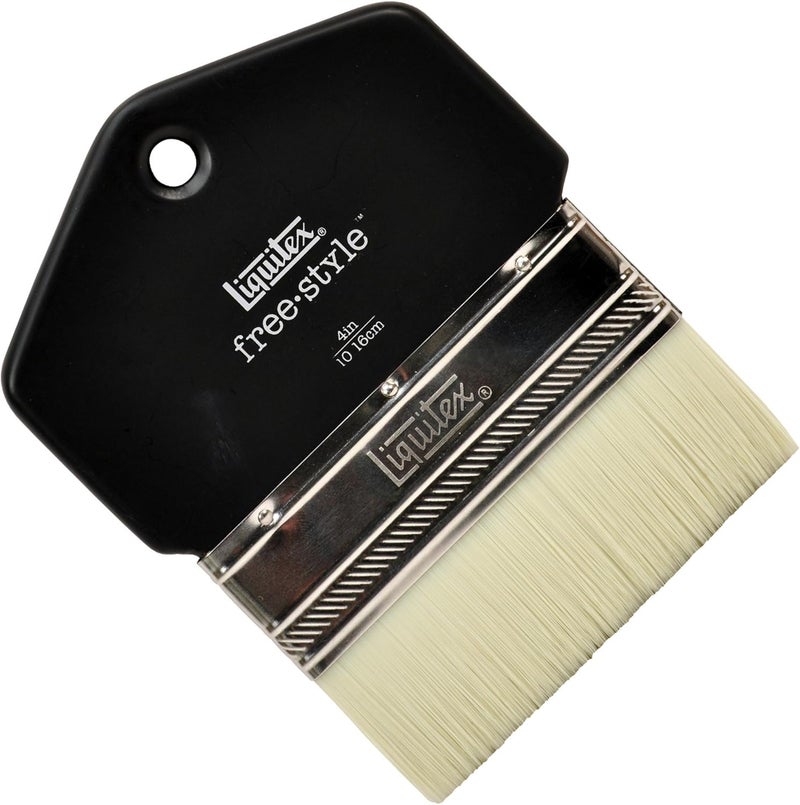 Liquitex Professional Freestyle Large Scale Paddle Brush, 4-Inch, White - Image 1