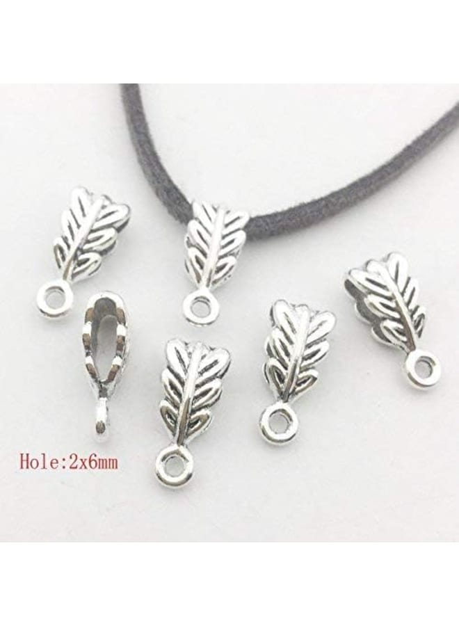 iloveDIYbeads 100g (About 125pcs) Mixed Tibetan Tube, Spacer Bail Bead Hanger Fit Charm European Bracelet Pendant (Antique Silver), 125 - Image 4