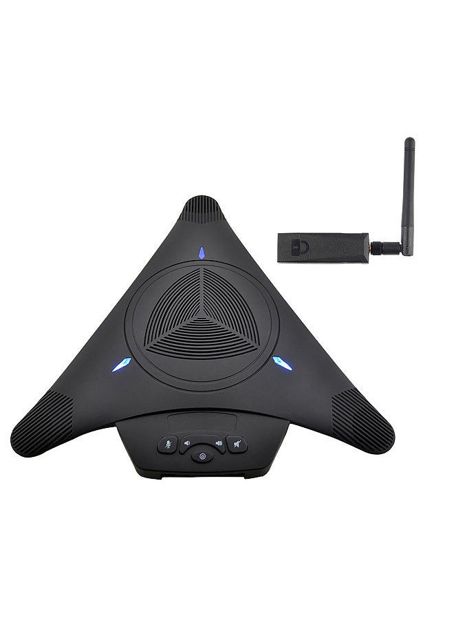 Generic - MST-X1W 2.4G Wireless USB Video Conference Microphone Speakerphone 6m 360° Audio Pickup for Computer Mobile Phone Support Skype MSN QQ - Image 1