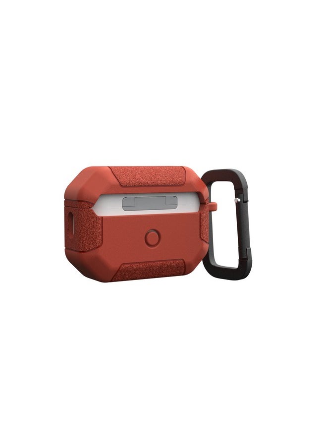 Urban Armor Gear UAG AirPods Pro Case, Scout Rugged Protection Case/Cover Designed for AirPods Pro (2nd Gen) & Also fits Type C Version, Wireless Charging Compatible (AirPods Not Included) - Rust
