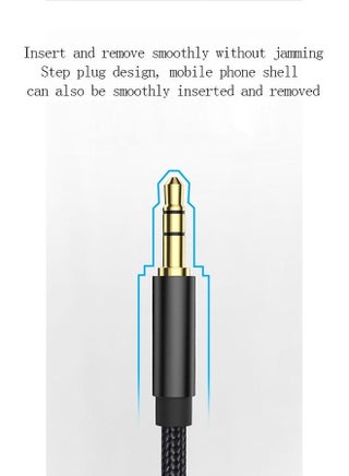 3.5mm Nylon Braided Aux Cable, Audio Auxiliary Input Adapter Male to Male AUX Cord for Headphones Car Home Stereos Speaker 2M - view 5