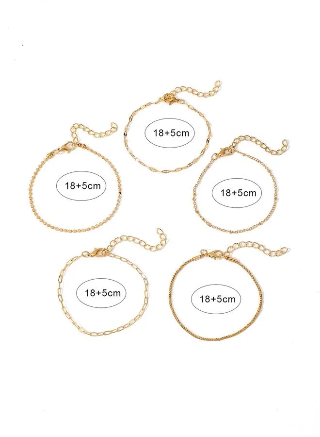 Take Two Take Two Set of 5 - Assorted Link Bracelets