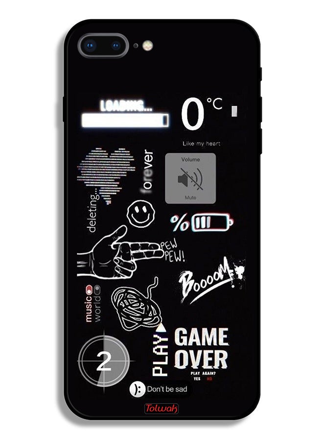 Tolwak Apple iPhone 7 Plus Protective Case Game Over Pew Pew - Image 2