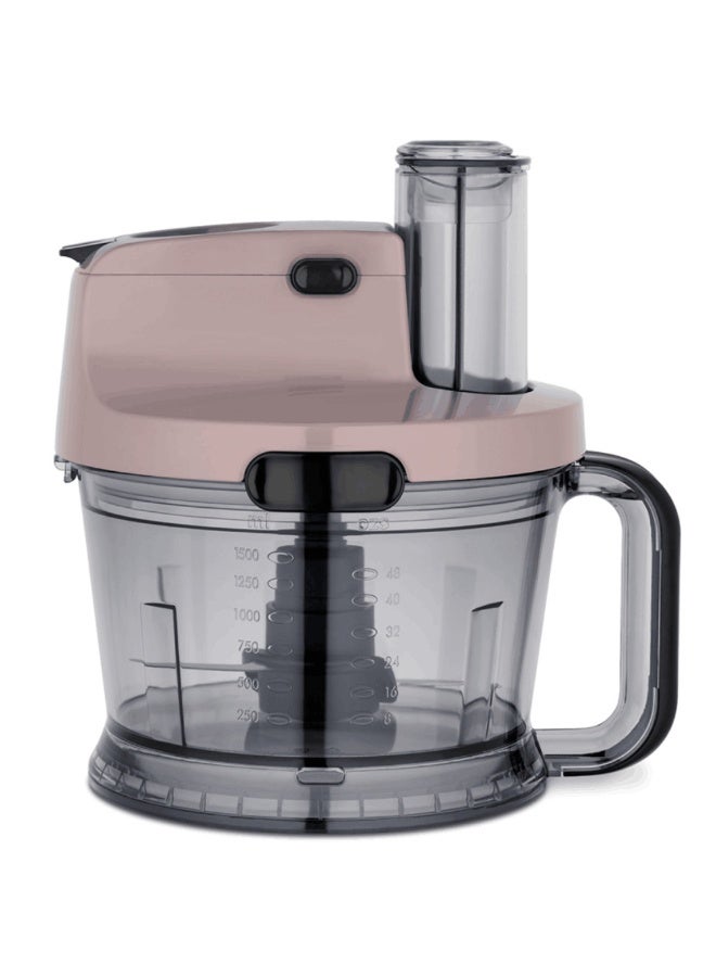 Fakir Mr. Chef Quadro Hand Blender & Food Processor Set, 1000W, 1.5L Chopper Bowl, Multi-Function, Sand Beige - Image 4