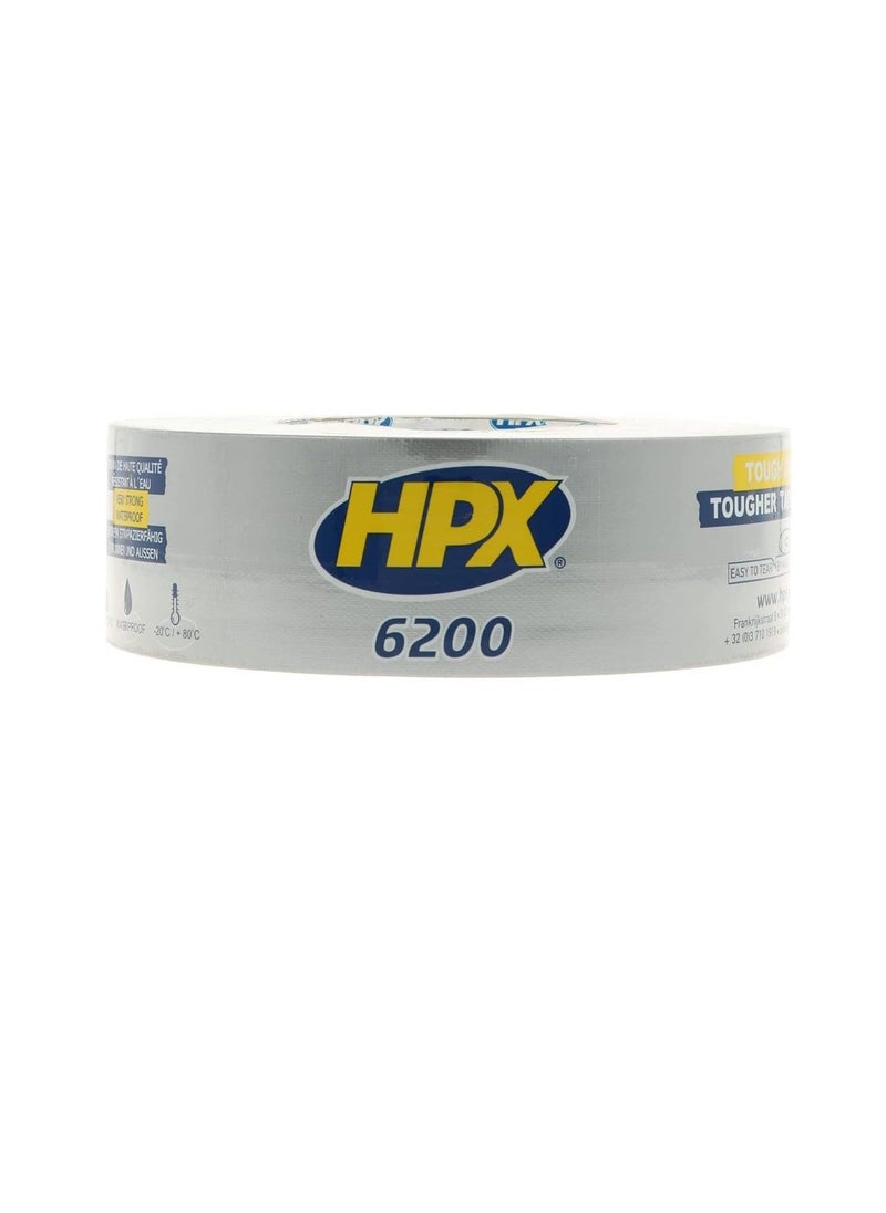 HPX - HPX 441530 6200 Duct Tape, 50 mm x 50 m, Silver - Image 1