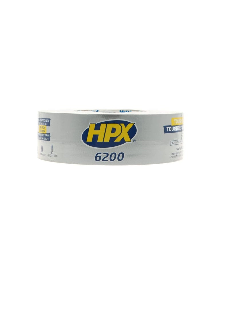 HPX - HPX 441530 6200 Duct Tape, 50 mm x 50 m, Silver - Image 1