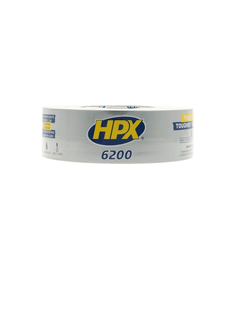 HPX - HPX 441530 6200 Duct Tape, 50 mm x 50 m, Silver - Image 1