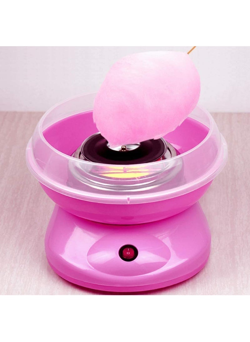 QUPET QUPET Cotton Candy Maker Machine Electric Sugar Floss Homemade Hard Sugar Free Candy with Detachable Splash Guard Sugar Spoon 10 Bamboo Sticks for Kids Carnival Party Kitchen Bakery Snacks  - Image 1