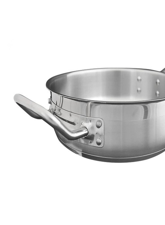 TrueCraftware- 3 Qt. Stainless Steel Sauté Pan with Lid and Welded Hollow Handle- Cookware Chef Cooking Pan Egg Pan Fry Omelet Pan Sauté Pans NSF Certified - Image 4