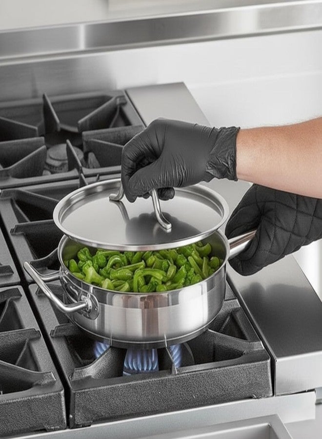 TrueCraftware- 3 Qt. Stainless Steel Sauté Pan with Lid and Welded Hollow Handle- Cookware Chef Cooking Pan Egg Pan Fry Omelet Pan Sauté Pans NSF Certified - Image 3