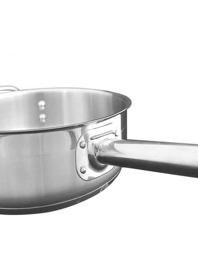 TrueCraftware- 3 Qt. Stainless Steel Sauté Pan with Lid and Welded Hollow Handle- Cookware Chef Cooking Pan Egg Pan Fry Omelet Pan Sauté Pans NSF Certified - Image 5