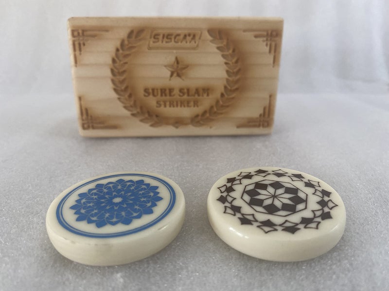SISCAA 5 Years And Up Sure Slam - Set Of 2 Professional Carrom Board Striker With Wooden Box - For National & International Carrom Tournament Combo - Image 2