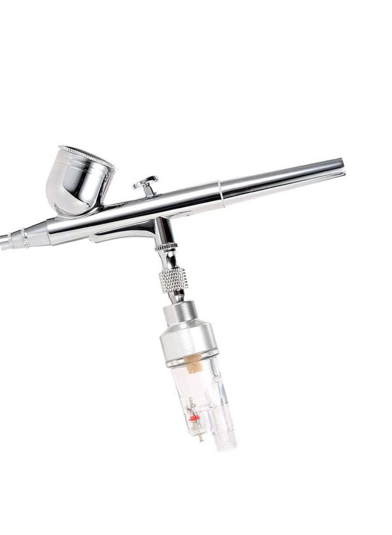 Dual Action Airbrush Compressor Kit for Art Painting Tattoo Manicure Craft Cake Spray Model Air Brush Nail Tool Set - Image 2