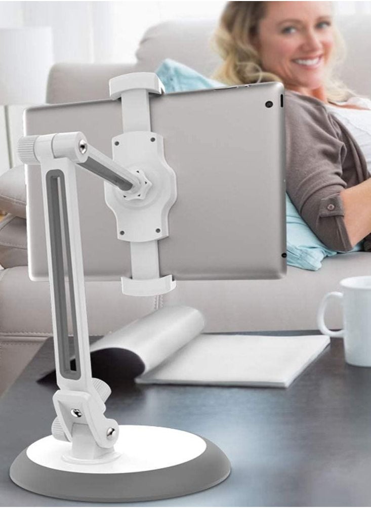 Yesido C33 Universal Lazy Tablet Phone Holder Flexible Table Holder Mobile Phone Bed Mount Bracket For iPhone Samsung iPad,White&gray - Image 2