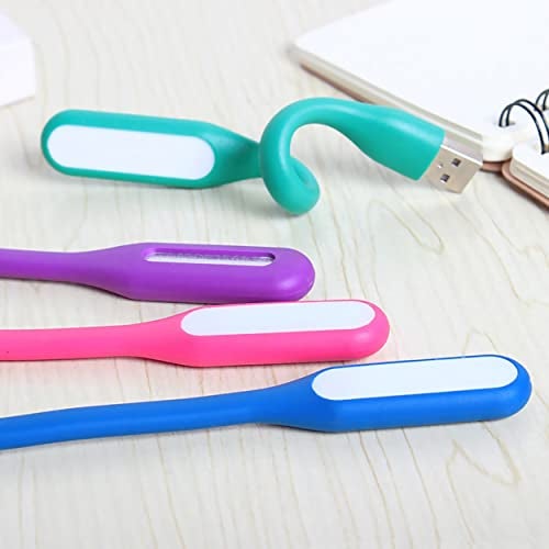 MeeTo USB LED Light Lamp, Portable led with Flexible Gooseneck, Arm Reading, Adjustable, Bendable, Compatible for Laptop, Notebook, Power Bank Energy Saving Reading Lamp, Random Color - (Pack of 2) - Image 4