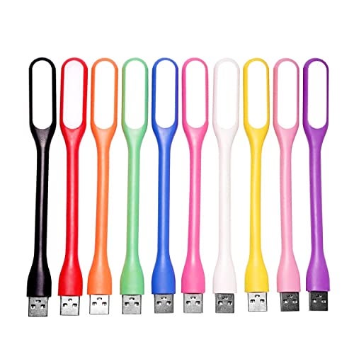 MeeTo USB LED Light Lamp, Portable led with Flexible Gooseneck, Arm Reading, Adjustable, Bendable, Compatible for Laptop, Notebook, Power Bank Energy Saving Reading Lamp, Random Color - (Pack of 2) - Image 3