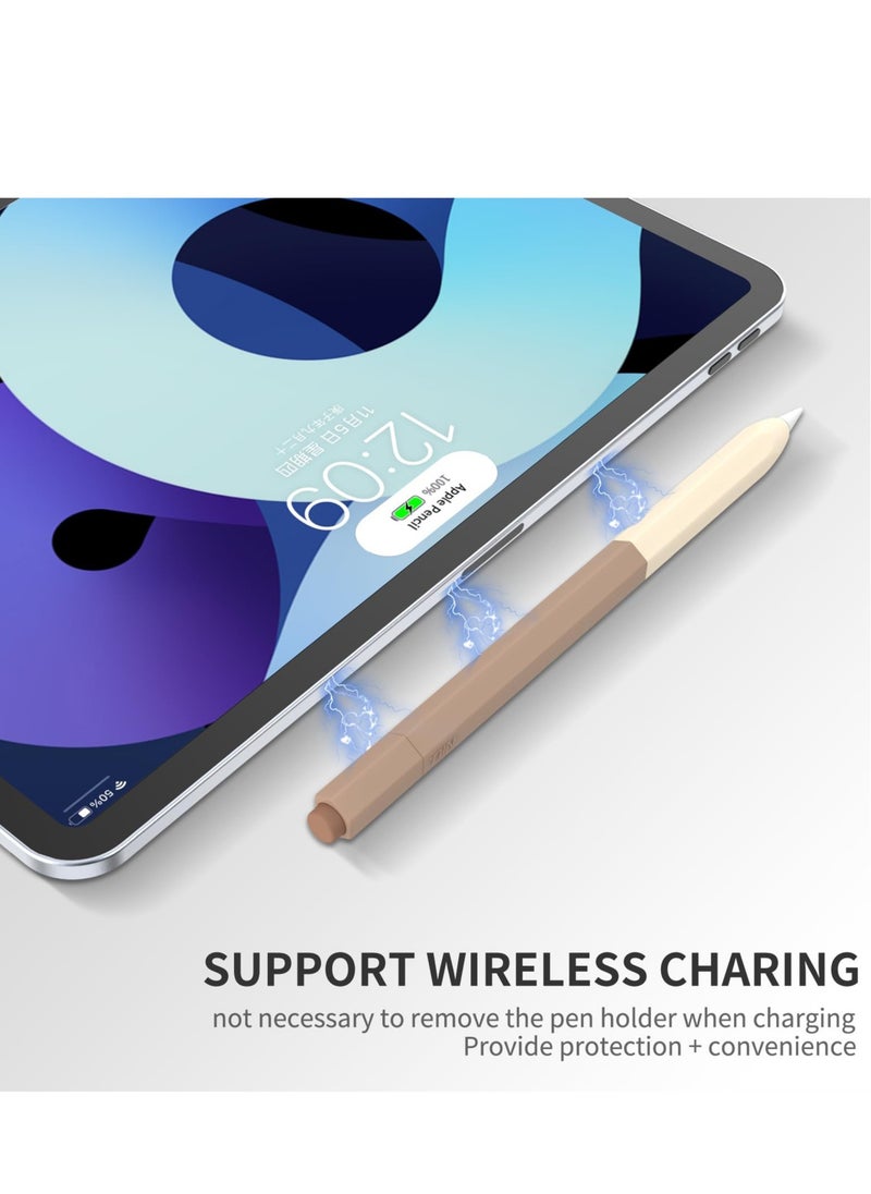 Excefore - Silicone Grip Holder, Pencil Protective Sleeve Cover Accessories Compatible for Apple Pencil 2nd Generation Case Sleeve,Classic Design, Compatible Magnetic Charging and Double Tap - Image 1