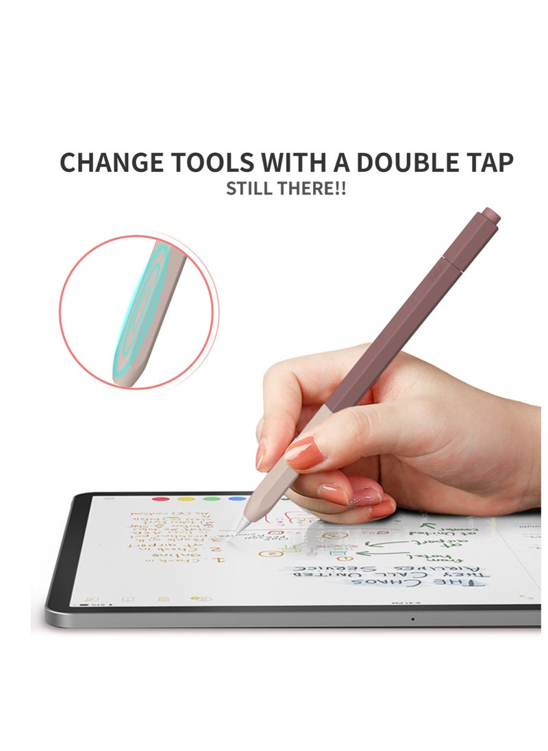 Excefore - Silicone Grip Holder, Pencil Protective Sleeve Cover Accessories Compatible for Apple Pencil 2nd Generation Case Sleeve,Classic Design, Compatible Magnetic Charging and Double Tap - Image 1