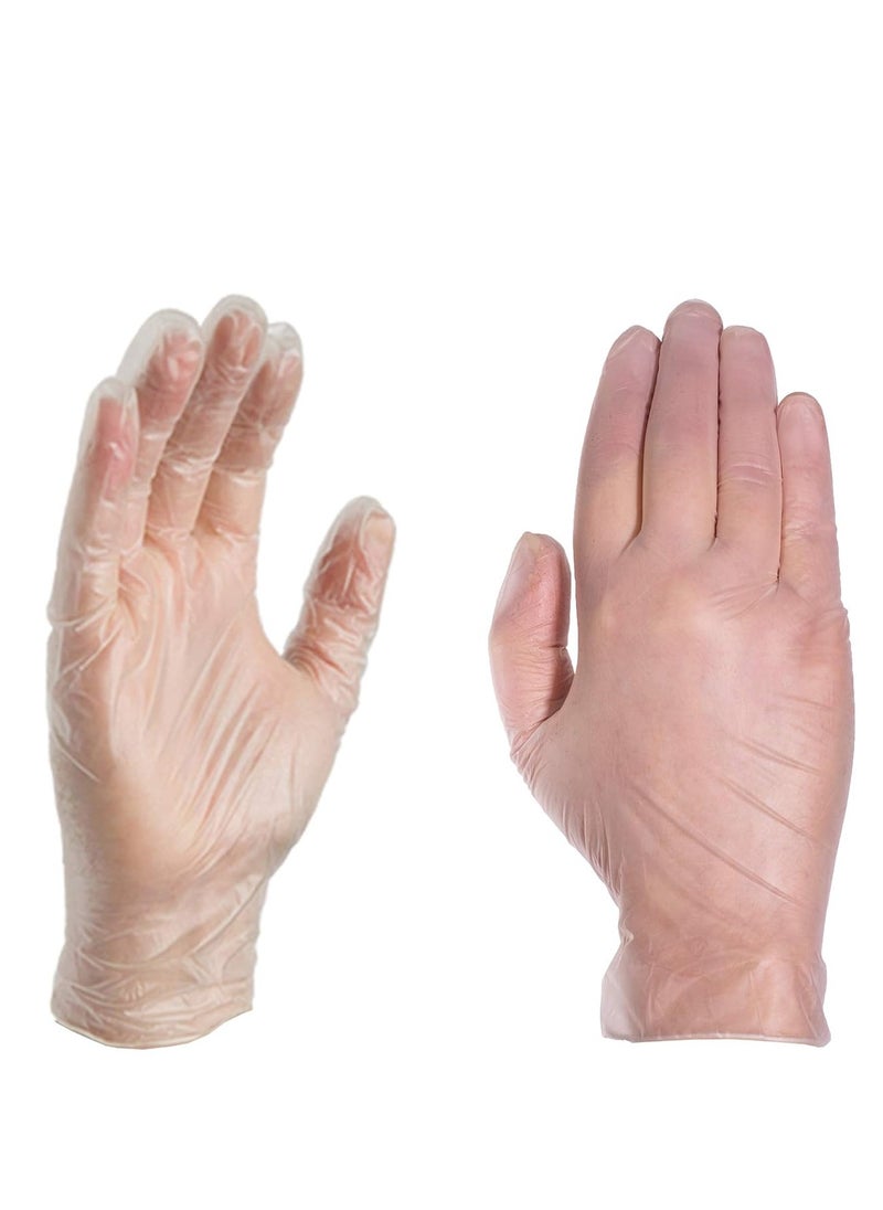 SKP Plastic Vinyl Gloves Transparent Extra Large Size (70 pcs)  - Image 1