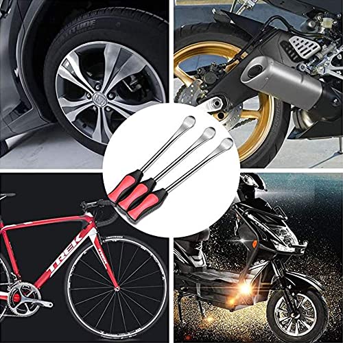 P1TOOLS 14.5" Tire Spoons Iron Lever Tire Changer and Rim Protector Professional Tire Changing Tool for Motorcycle, Dirt Bike, Lawn Mower - Image 4