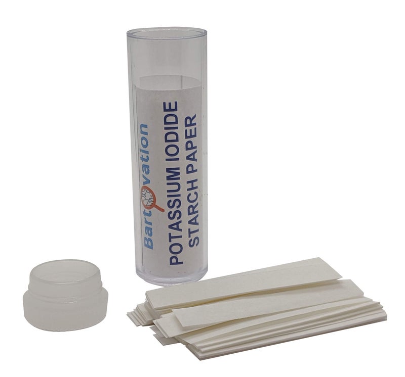Bartovation Potassium Iodide Starch Oxidizer Test Paper [Vial of 100 Strips] for Chlorine, Iodine and Peroxide Detection - NOT for Testing The Body - Image 3