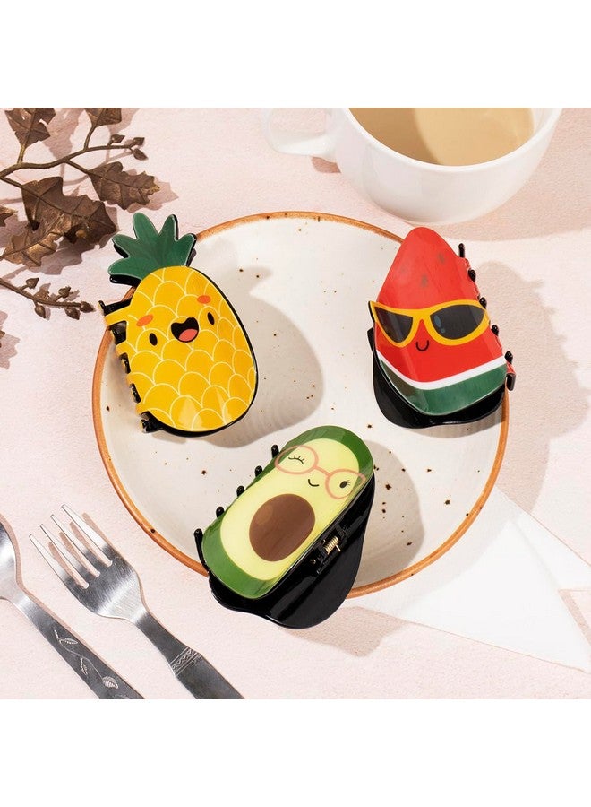 Radhu & Kabby Cute Character Claw Clips Set | Fun and Funky Hair Accessories for Women and Girls | Easy-to-Use Clutchers for Everyday Wear | For All Hair Types | Pack of 3 - Image 2