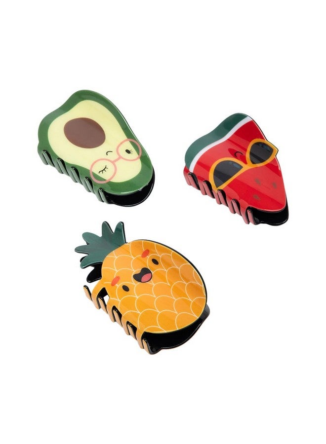 Radhu & Kabby Cute Character Claw Clips Set | Fun and Funky Hair Accessories for Women and Girls | Easy-to-Use Clutchers for Everyday Wear | For All Hair Types | Pack of 3 - Image 1