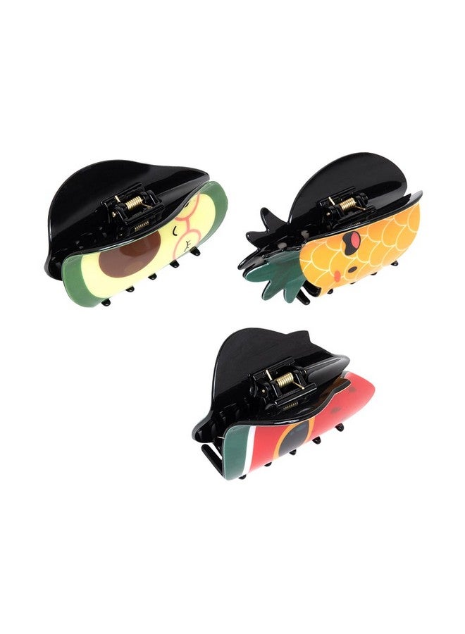 Radhu & Kabby Cute Character Claw Clips Set | Fun and Funky Hair Accessories for Women and Girls | Easy-to-Use Clutchers for Everyday Wear | For All Hair Types | Pack of 3 - Image 4