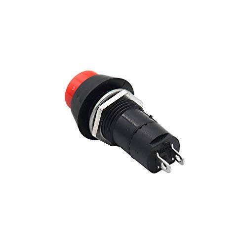 Electronicspices Electronic Spices PACK OF 5 Push Button 2-Pin Self-Locking SPST RED On-Off Switch - Image 3