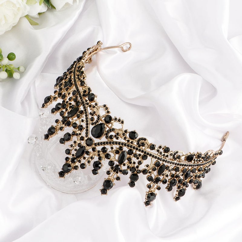 Cocide Black Tiaras and Crowns for Women and Girls - Vintage Headbands - Image 5