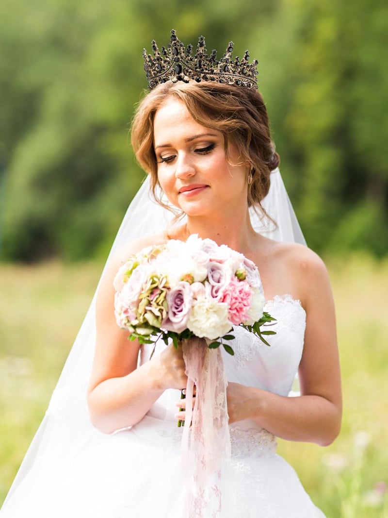 Cocide Black Tiaras and Crowns for Women and Girls - Vintage Headbands - Image 2